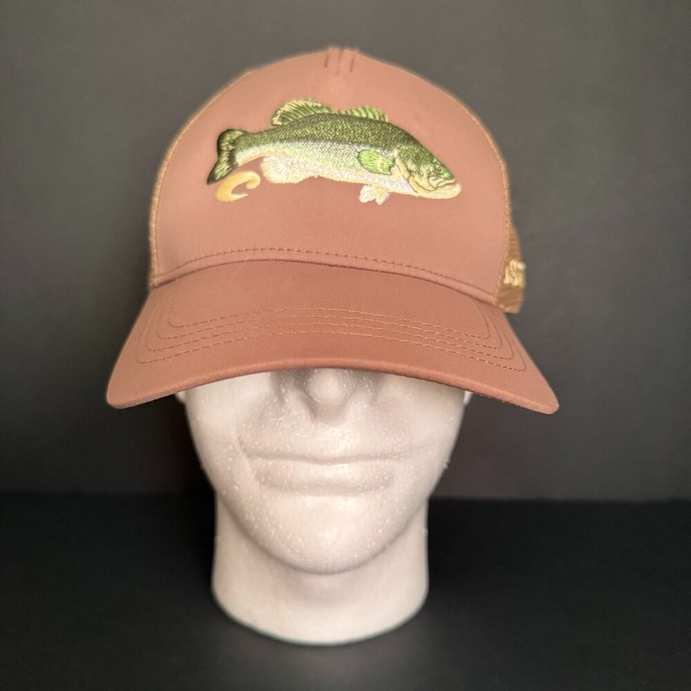 Costa Del Mar Bass Trucker Hat Snap-back Cap Mesh Back